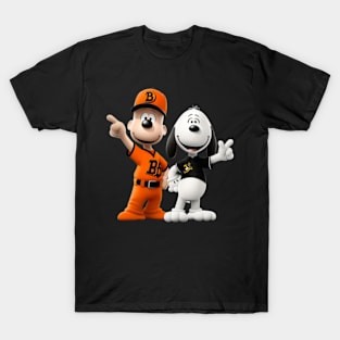 Infield Fun Snoopy And The Orioles T-Shirt